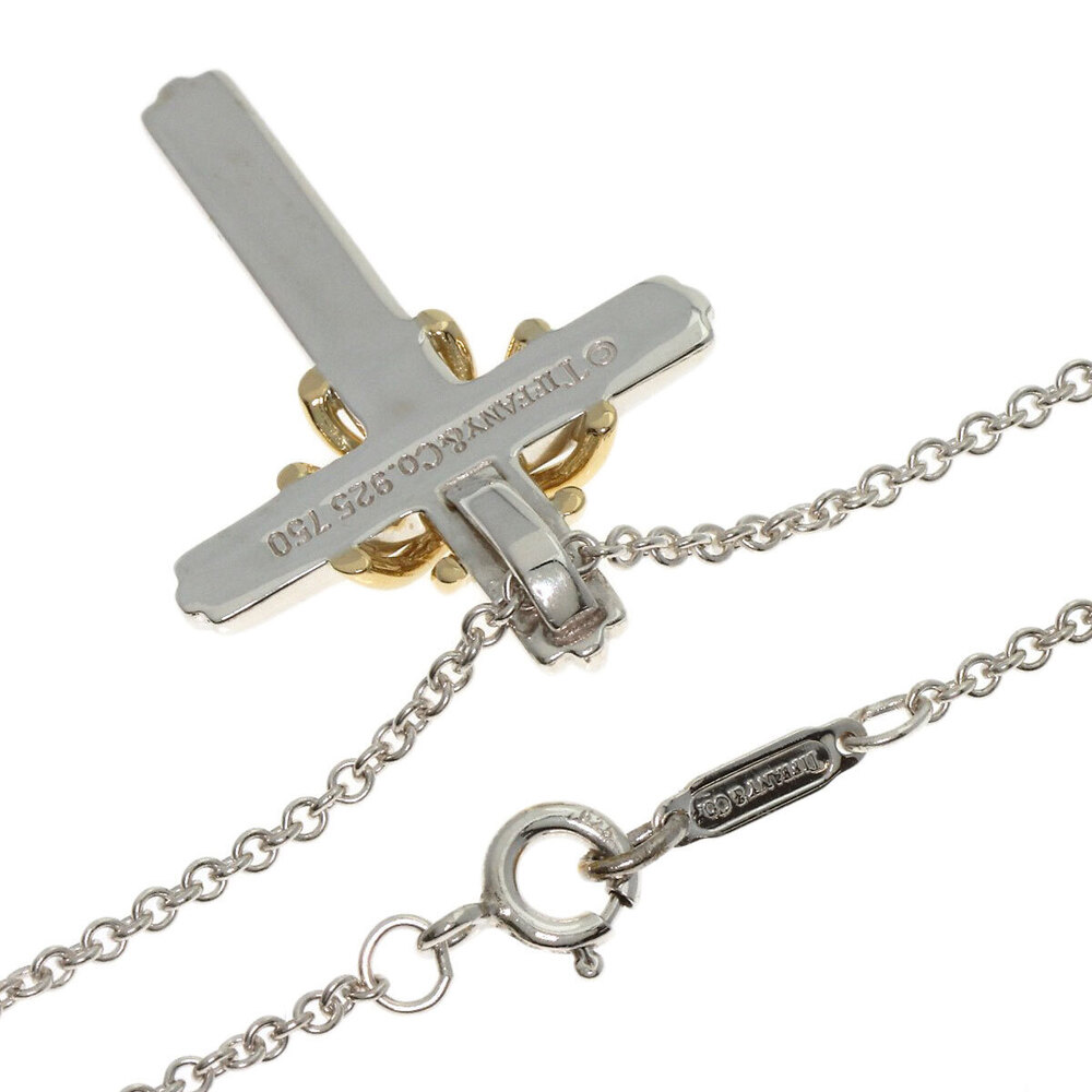 Tiffany Signature Crossbody Necklace Silver Yellow Gold Co